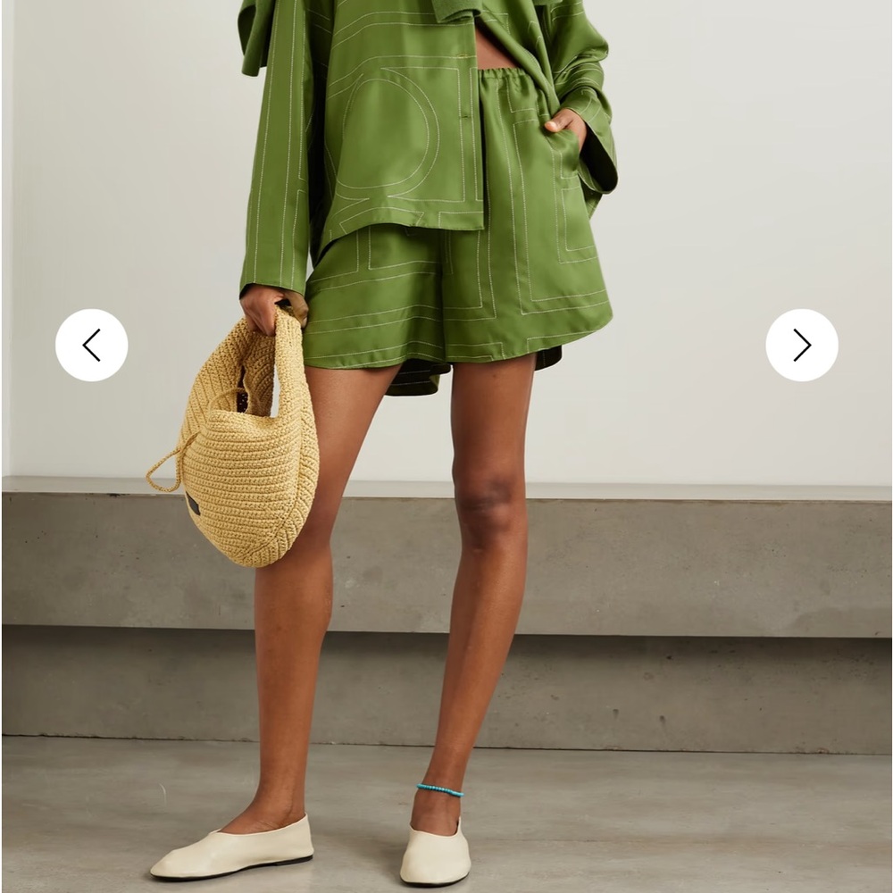Toteme Silk Shorts